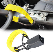 Blocco di sterzo universale, sistema di immobilizzazione per auto, protezione del volante, sicurezza antifurto, dispositivo di blocco sterzo da volante a contatto di cinturino di sicurezza, con 3 chiavi, per autovetture e camion.