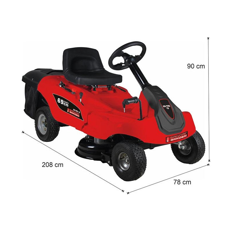 Trattorino a Batteria Sandrigarden Sg-Tr16 Sc/Poster. Tagl.69 Cm