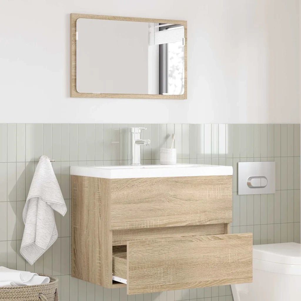 Set di mobili per il bagno Rovere Sonoma Legno multistrato 876034