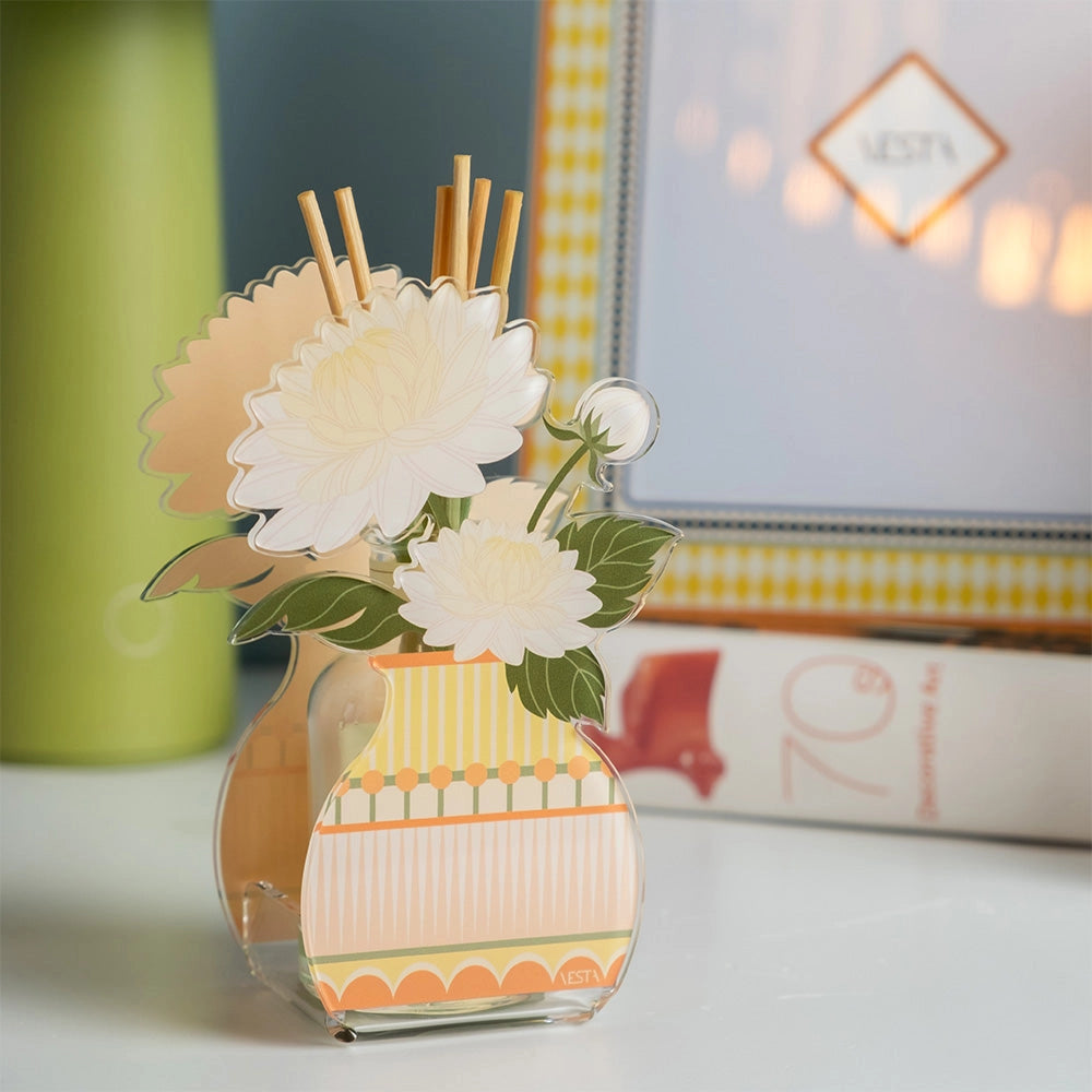 MINI PROFUMATORE DALIA IN CRISTALLO ACRILICO DECORATO CELESTE FRAGRANZA BY CHIARA FIRENZE ANIMA 50ML