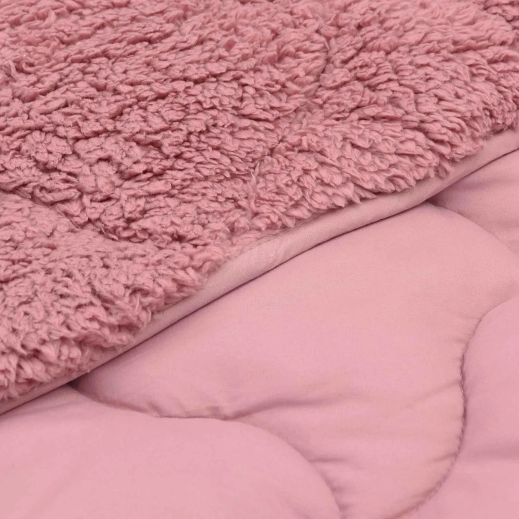Piumone | Duvet Completo Annuale Trapuntato Rosa 220 x 260 cm