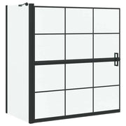 Schermo per Bagno e Doccia Nero e trasparente 116 x 68 x 128 cm CFW9392164