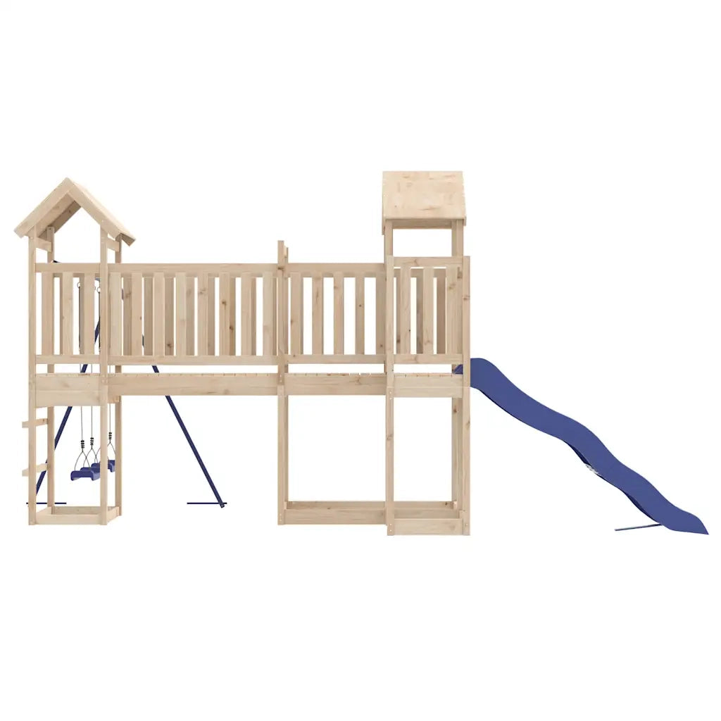 Set da Gioco da Esterno in Legno Massello di Pino 3155849