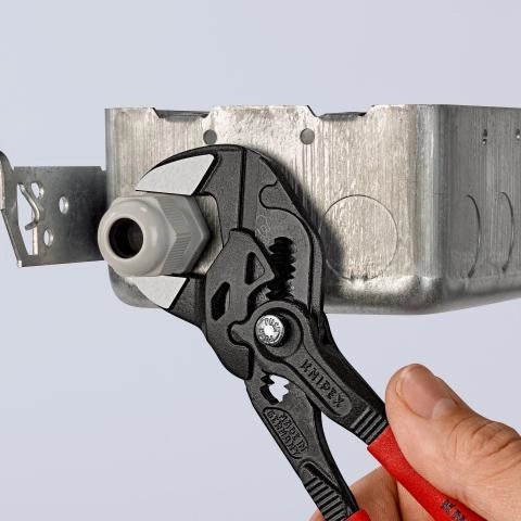PINZA CHIAVE, PINZA E CHIAVE IN UNICO UTENSILE 180MM– BONDERIZZATA KNIPEX 8601180
