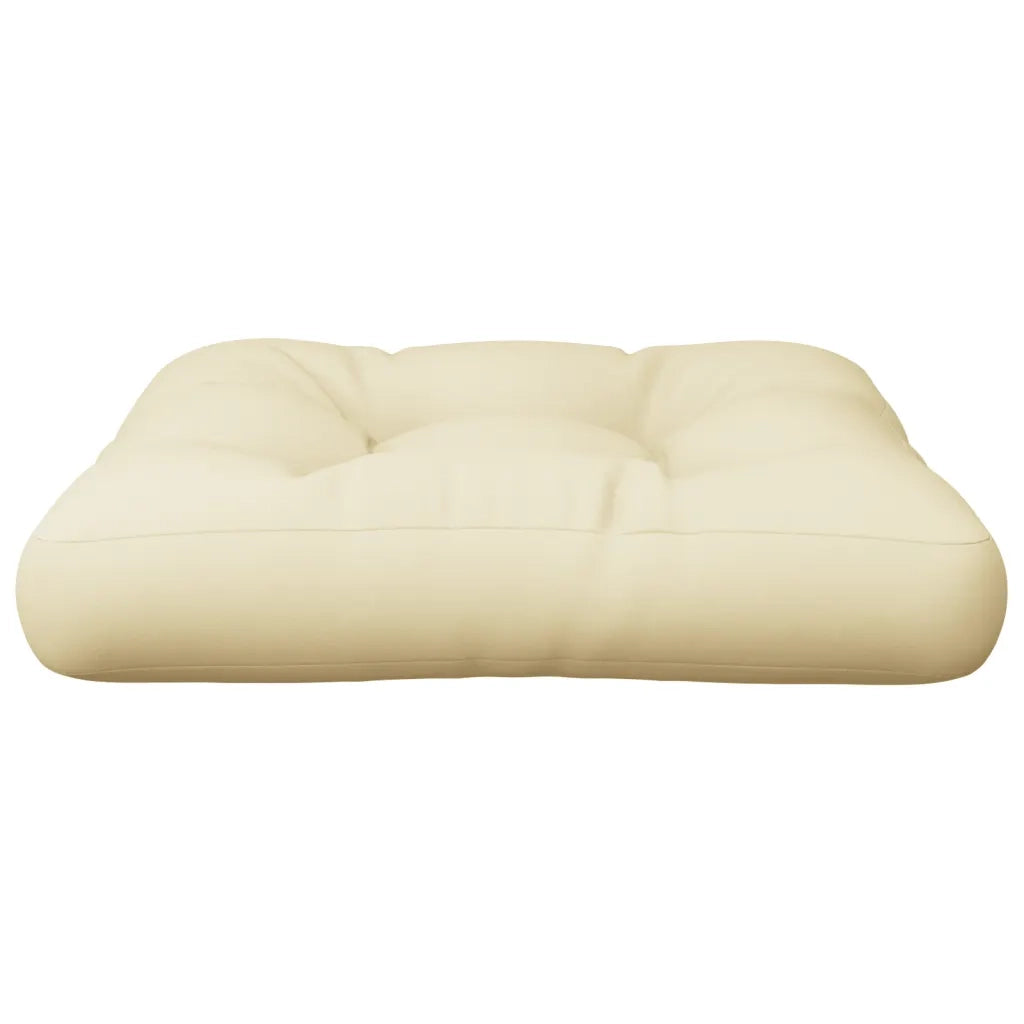 Cuscino per Pallet Crema 60x61,5x10 cm in Tessuto