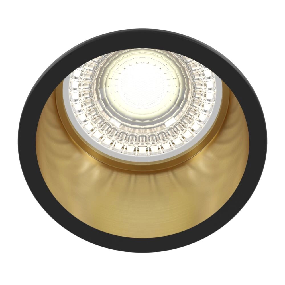 Faretto Da Incasso Moderno Reif Alluminio Nero 1 Luce