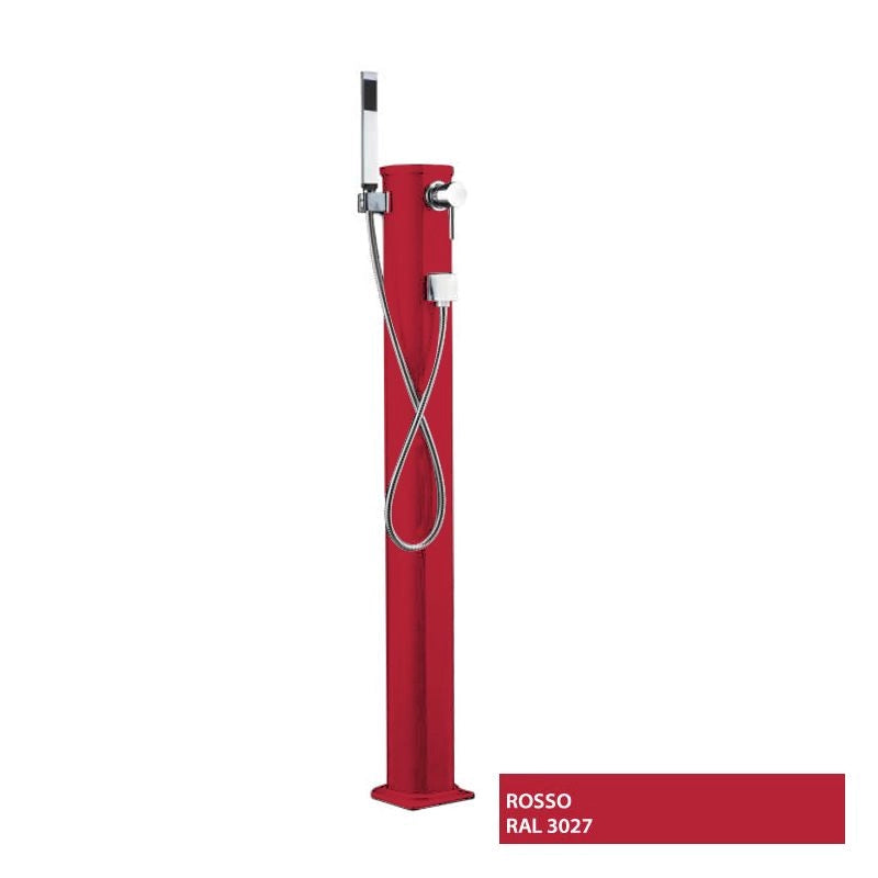 Doccia solare JOLLY GO 17,5 LITRI con doccetta mobile, in alluminio - Doccia Solare Jolly Go 17,5 Litri Con Doccetta Mobile, In Alluminio  Blu Colore: Rosso
