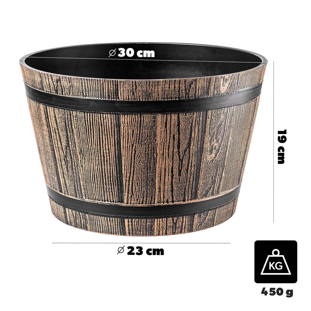 Vaso da fiori KADAX, grande vaso da giardino per fiori, copertura in plastica per vaso da fiori 30 cm