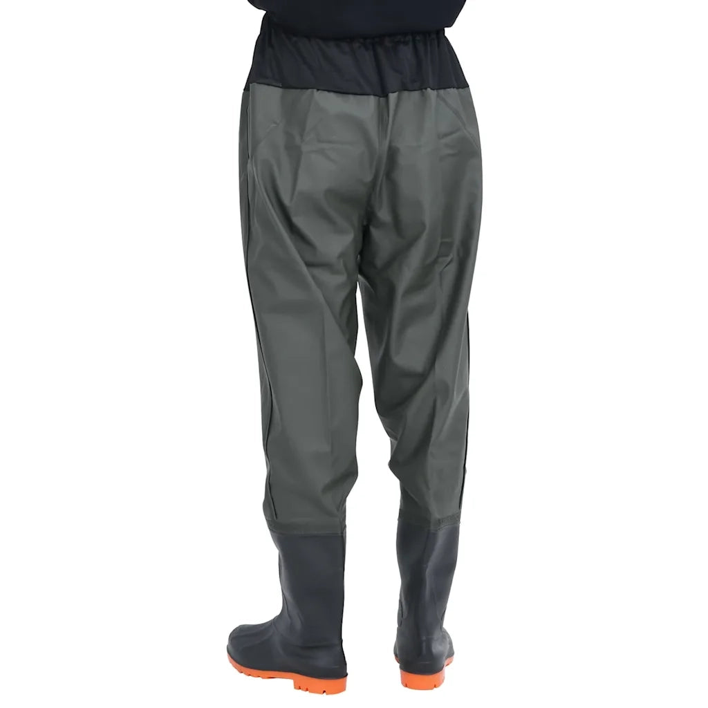 Wader da Pesca alla Vita con Stivali Verde Scuro Taglia 38 4017008