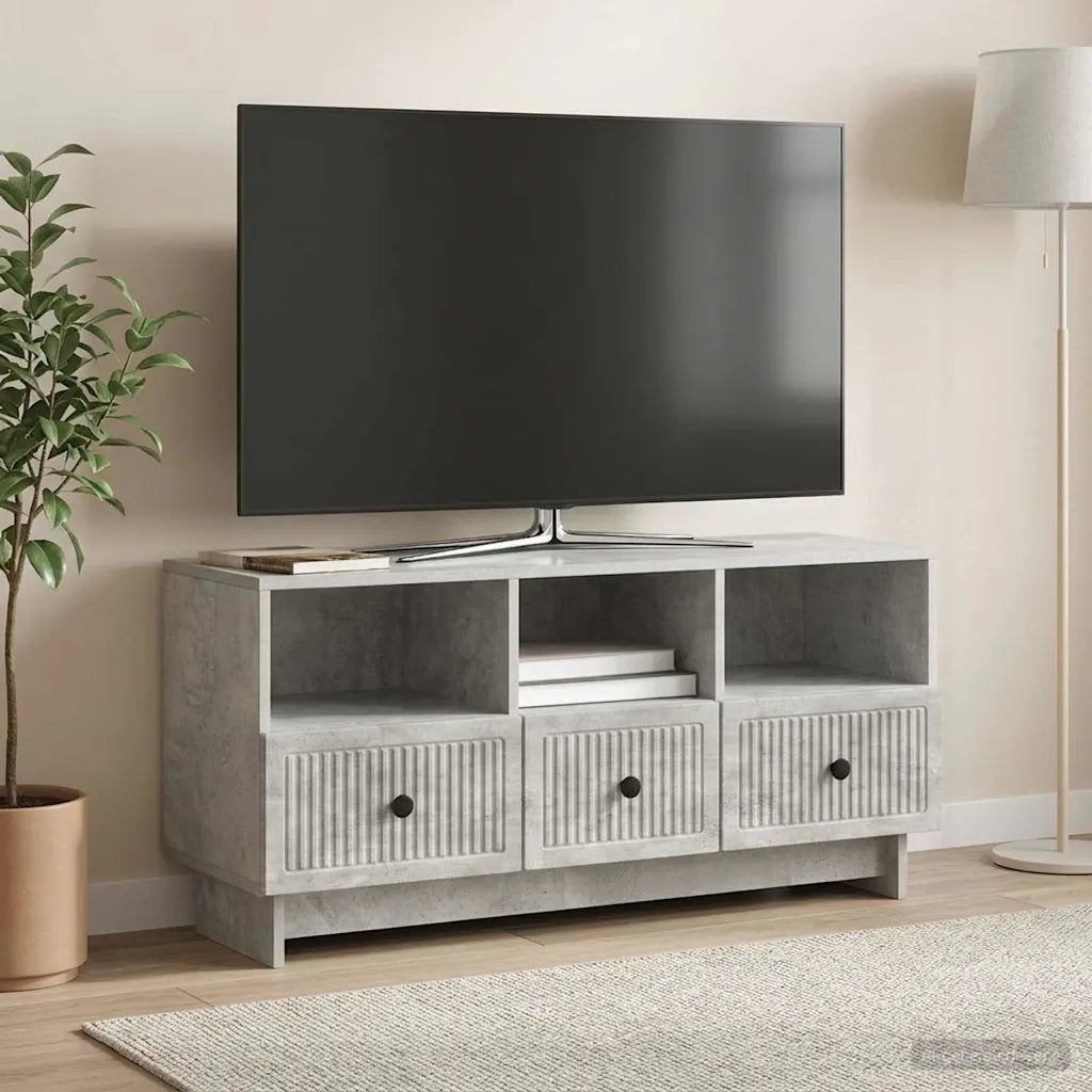 Mobile TV con cassetto Grigio Cemento 102 x 34,5 x 50 cm 893988