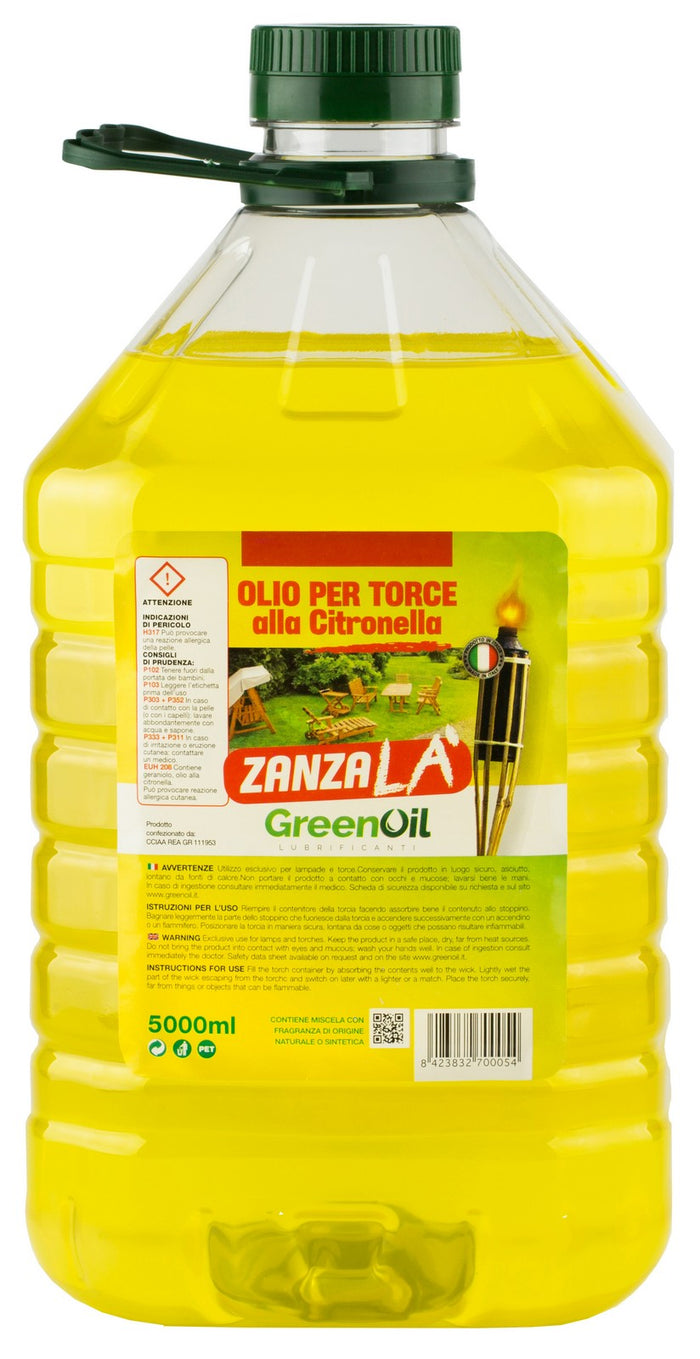 olio di citronella per uso esterno lt 5 per ricariche e lanterne cod:ferx.95925
