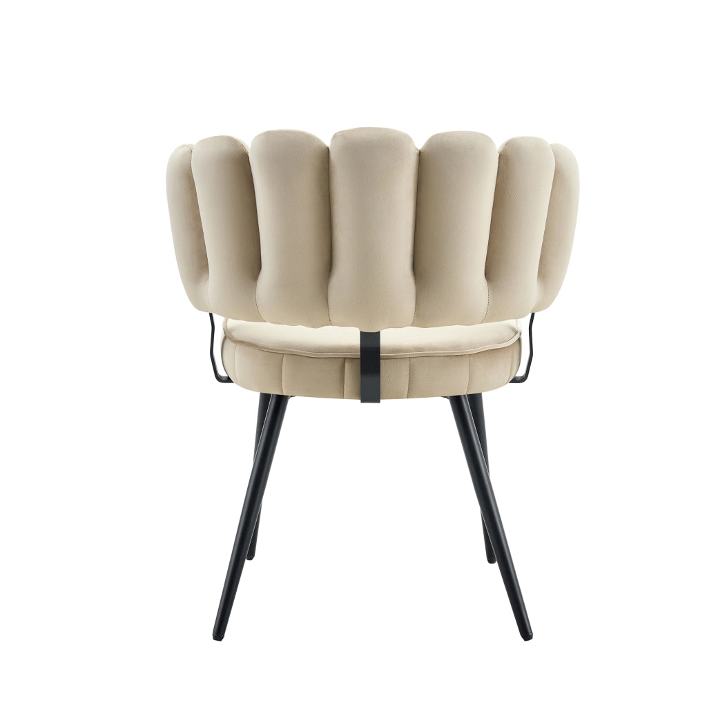 Set Tavolo Rotondo e Sedie da Pranzo ¨C MINIMAL ¨C Piano MDF, Velluto, Metallo Nero, 60 cm