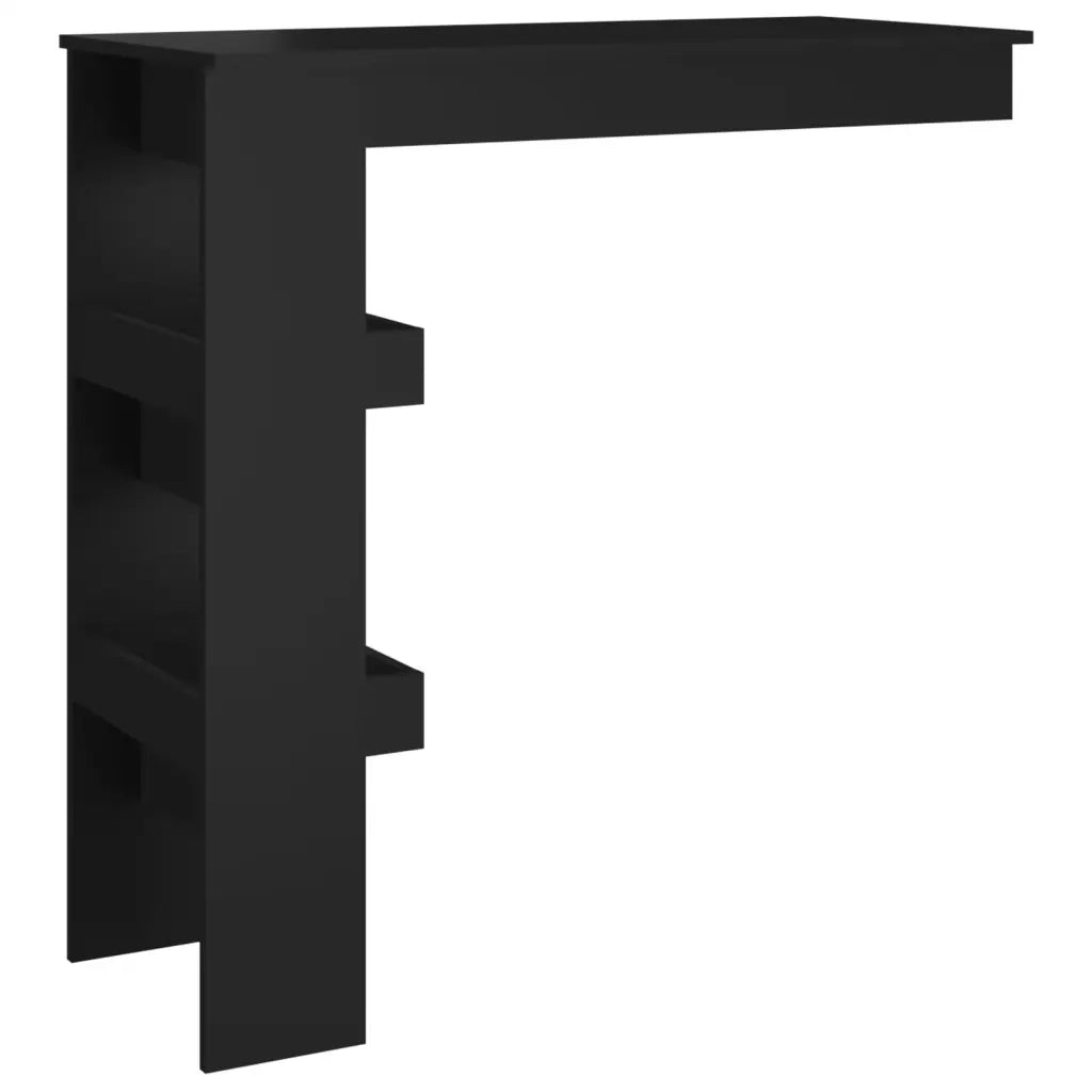 Bancone da Muro Nero 102x45x103,5 cm in Legno Compensato 811782