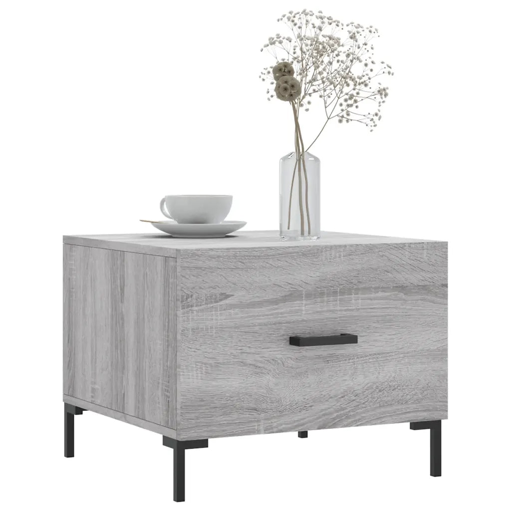 2 pz Tavolini salotto | Tavolino da caff¨¨ | Tavolino da Soggiorno Grigio Sonoma 50x50x40cm Legno Multistrato