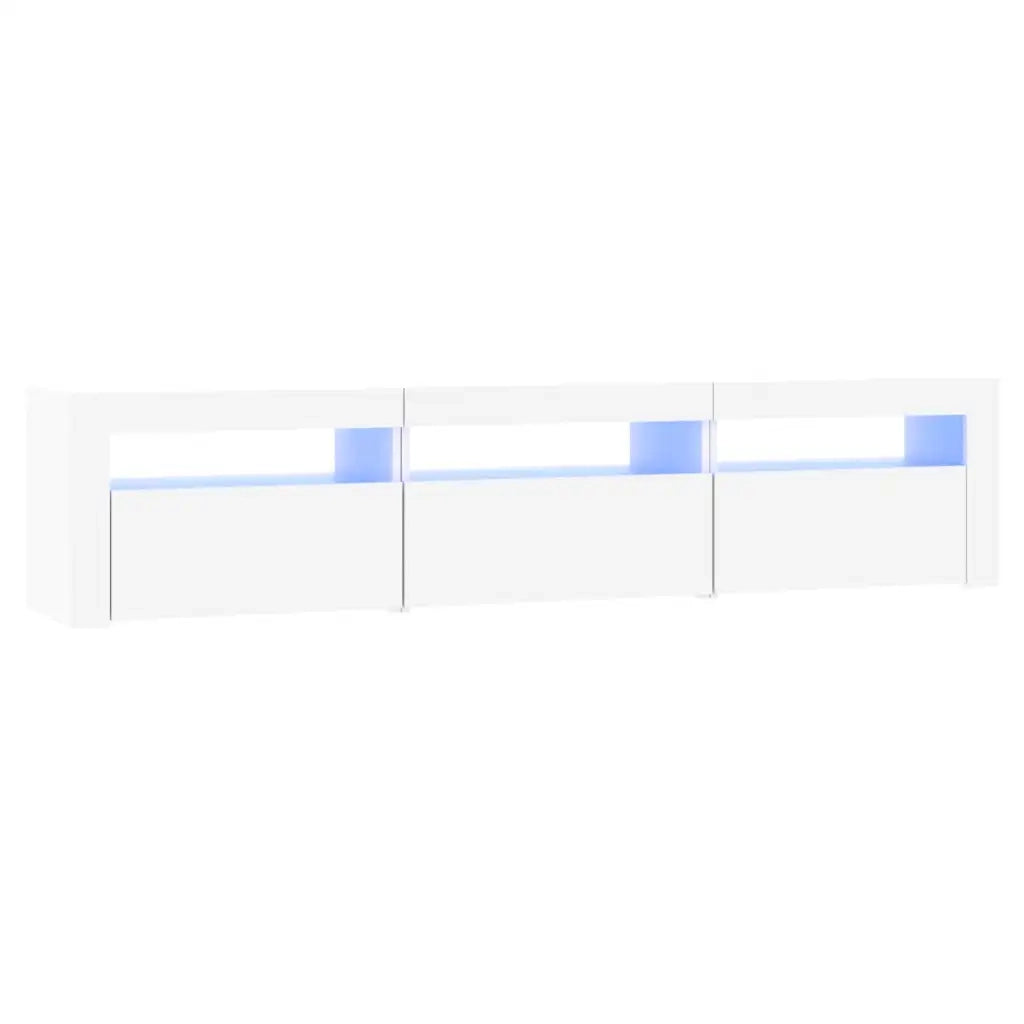 Mobile Porta TV con Luci LED-Mobile per TV-Credenza TV Bianco 180x35x40 cm