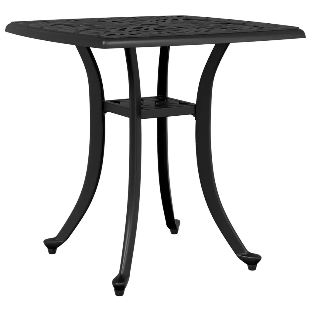 Tavolo da Giardino Nero 53x53x53 cm in Alluminio Pressofuso 4002816