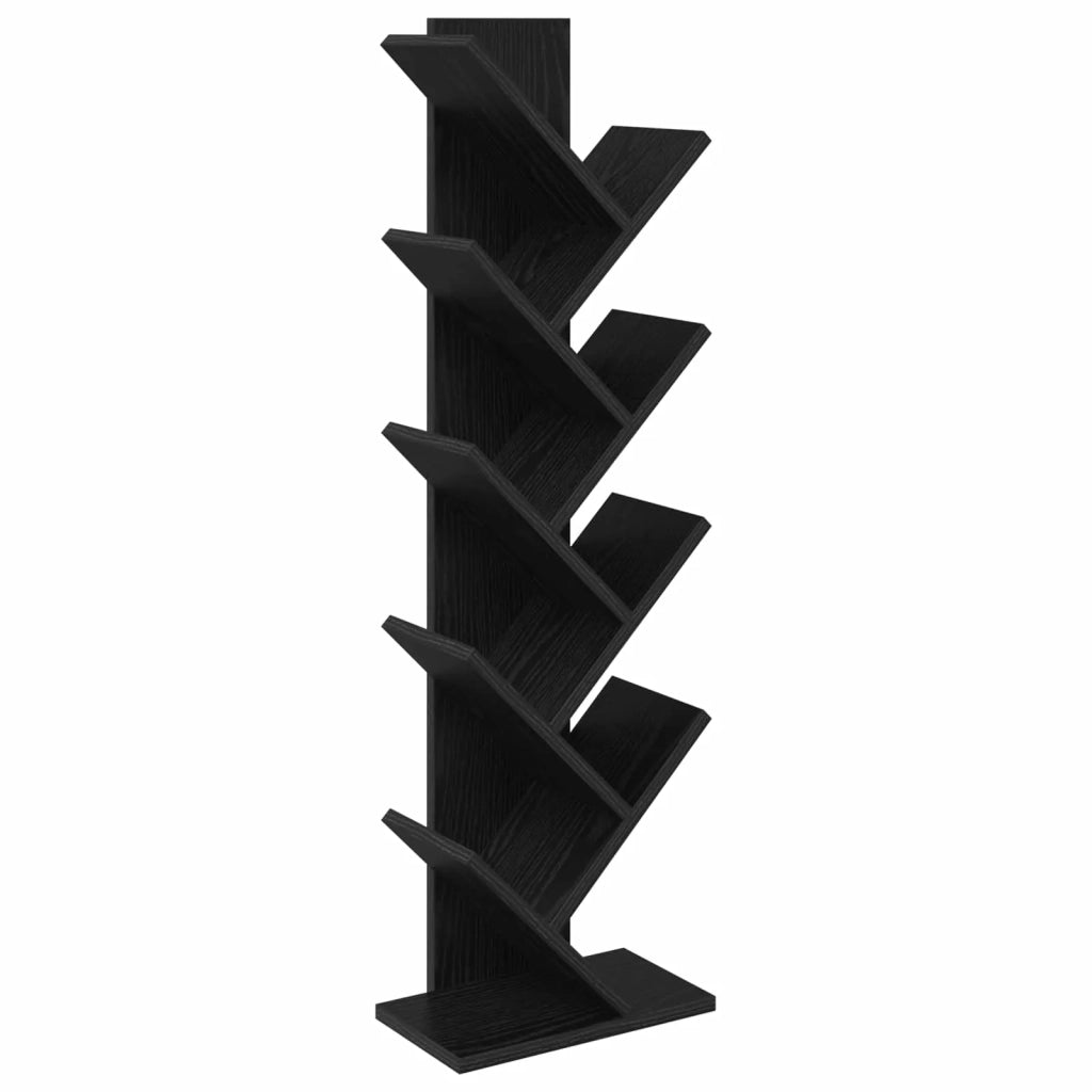 Libreria ad Albero 6 Ripiani 30 x 18 x 100 cm Rovere Nero 8012373