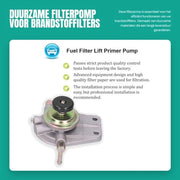 Filtri per diesel - Sostituto filtro - Materiale in lega di alluminio - Sostanza abrasione - Lunga durata - Alta resistenza alla temperatura - Miglior prestazioni - Filtro per carburante