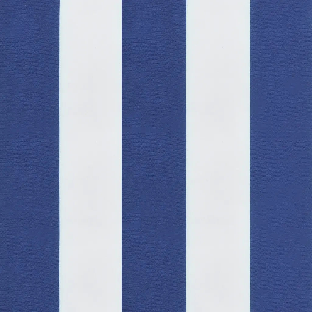 Cuscini per Sedia 4 pz | Cuscini per sedie Bianco e Blu 50x50x7 cm Tessuto Oxford