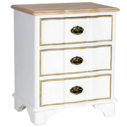 Comodino in legno bianco 50x35x60h cm