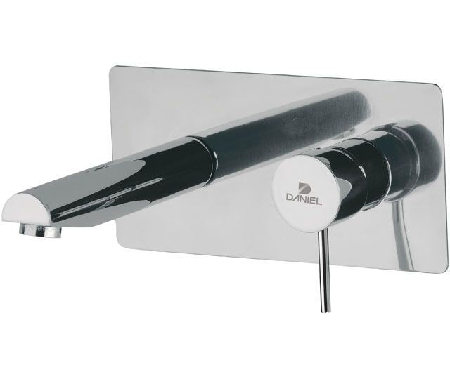 Miscelatore monocomando a incasso per lavabo, con piastra rettangolare - serie suvi