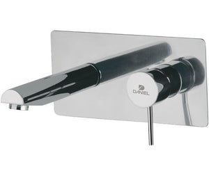 Miscelatore monocomando a incasso per lavabo, con piastra rettangolare - serie suvi