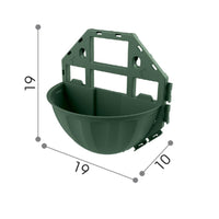 GERLA PUZZLE set 6 pz fioriera componibile da parete arreda con stile casa ufficio esterni color verde muschio