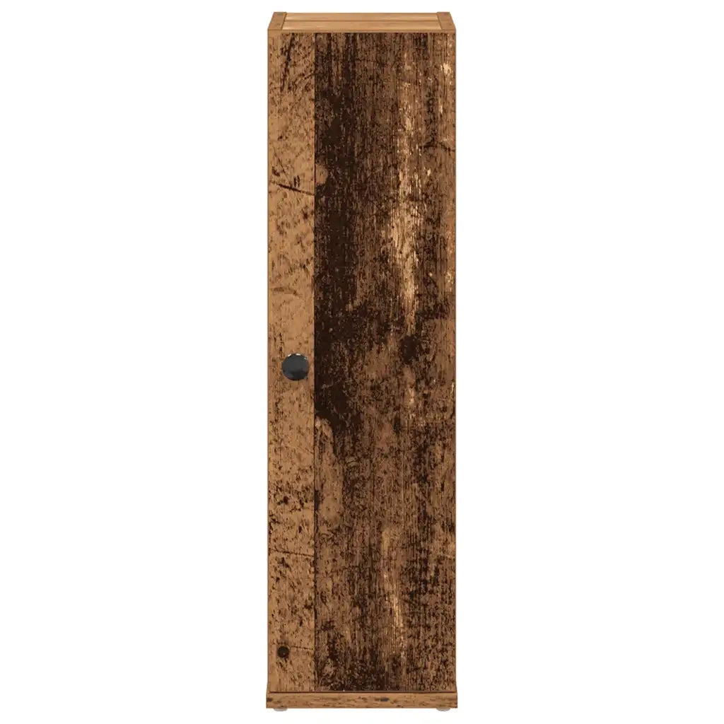 Mobile da Bagno con Portarotolo Legno Antico 20,5x22x72 cm 858522