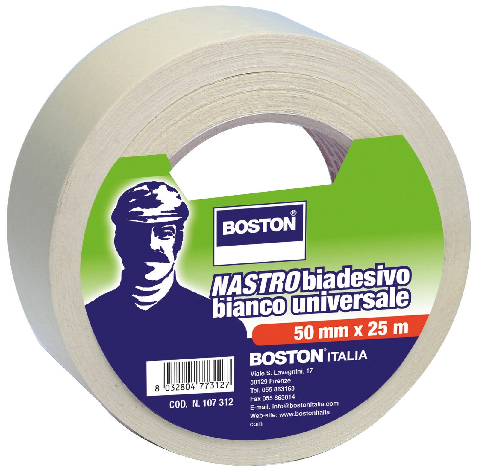 nastro biadesivo boston per l'applicazione di moquette ml 25x50 mm cod:ferx.95953