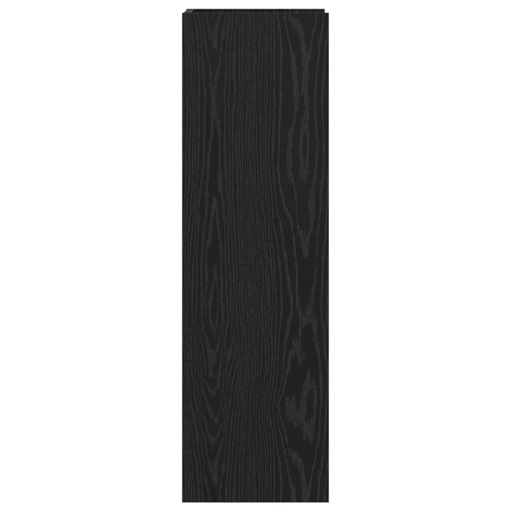 Supporto per piante Rovere Nero 30 x 30 x 100 cm 899564