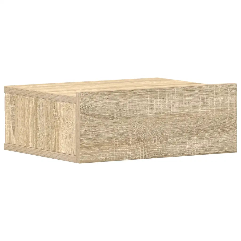 Comodino Pensile Rovere Sonoma 40x30x15 cm Truciolato cod mxl 51761