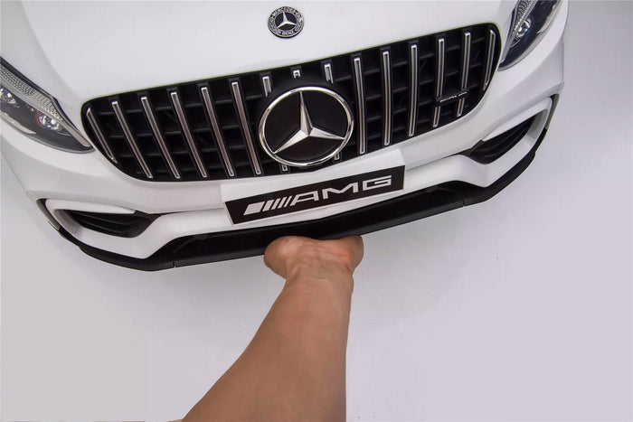 Macchina Elettrica per Bambini 12V con Licenza Mercedes GLC 63S Coupè Blu Metallizzato