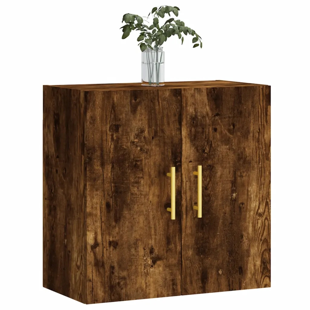 Armadietto a Muro | Mobile a Parete Rovere Fumo 60x31x60 cm in Legno Multistrato