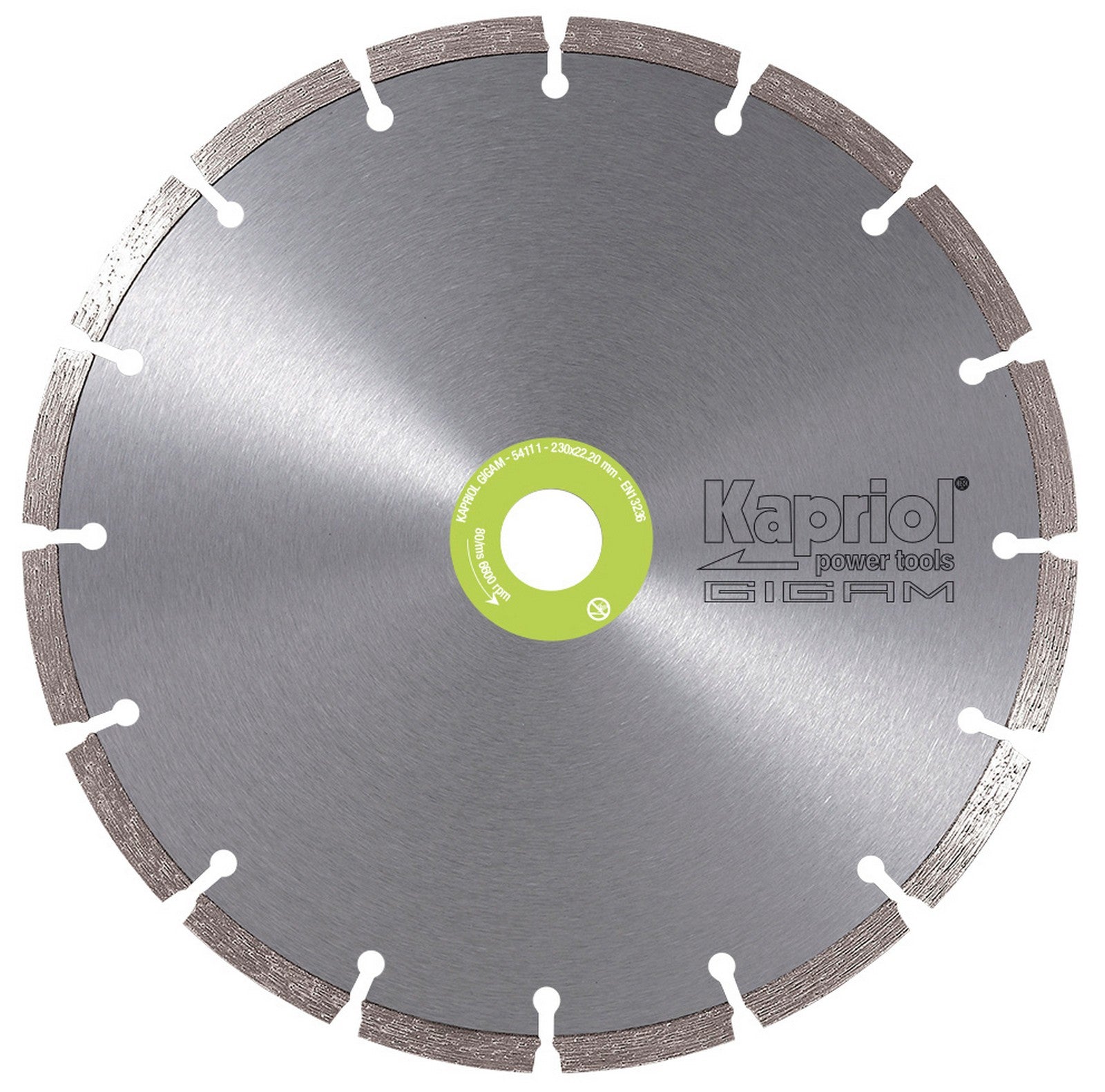 kapriol disco diamantato a settori mm 230 granito marmo ecc cod:ferx.95965
