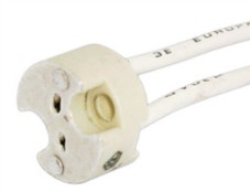 Portalampada mr16 c/filo connettore maurer - cf in blister