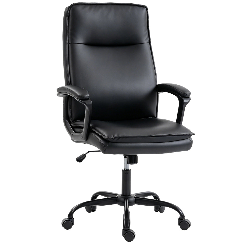 Sedia da ufficio ergonomica in similpelle reclinabile ¨C zephmum ¨C nero