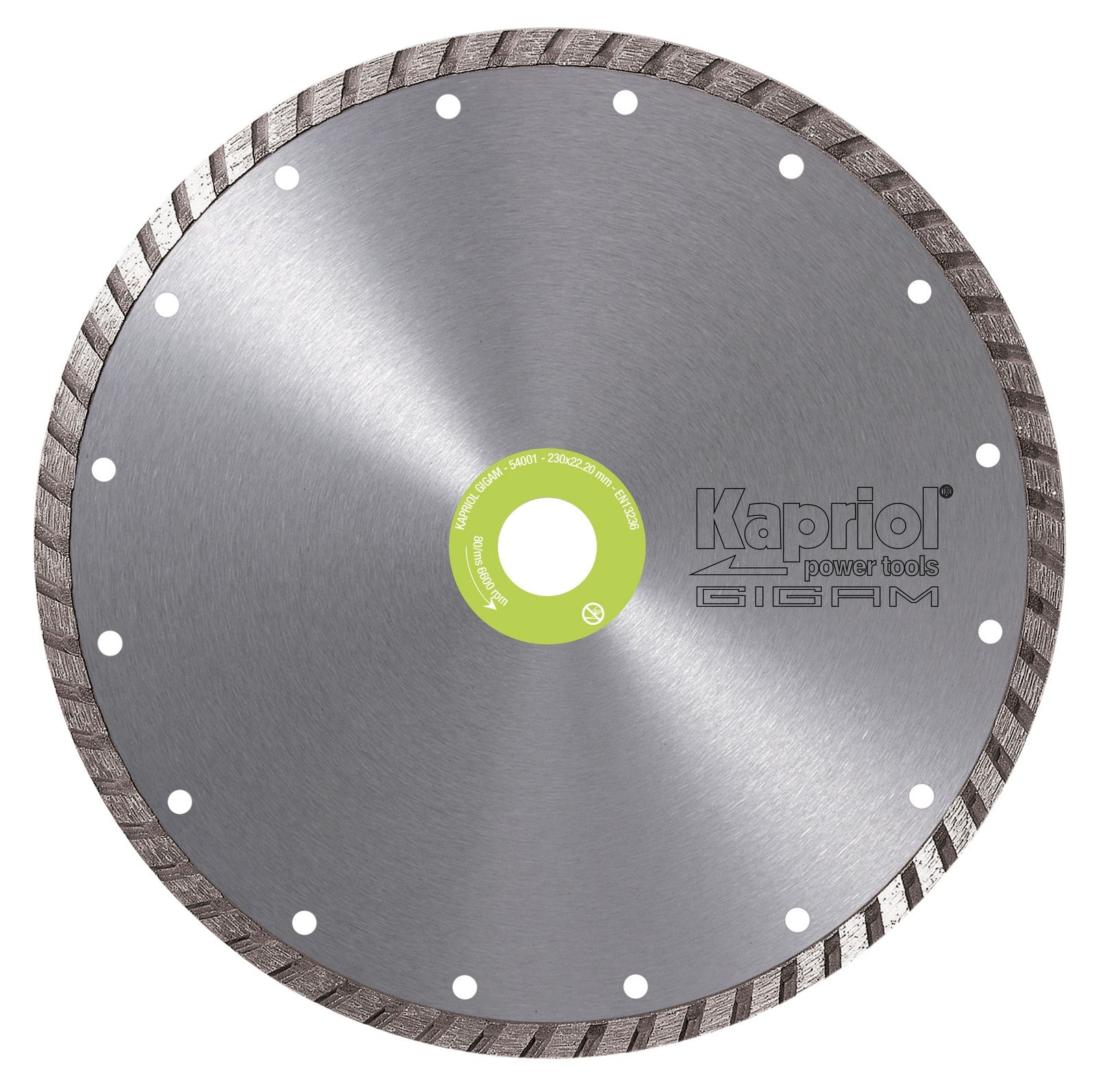 kapriol disco diamantato corona continua mm 230 granito marmo cemento arma cod:ferx.95967