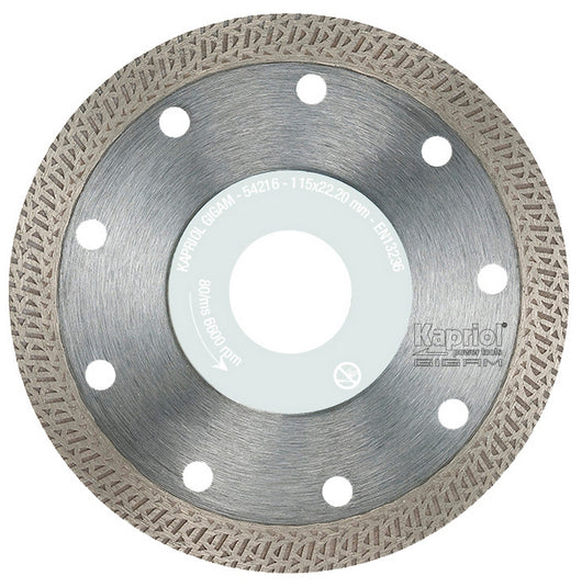 kapriol disco diamantato corona continua mm 115 ceramica gres klinker cod:ferx.95968
