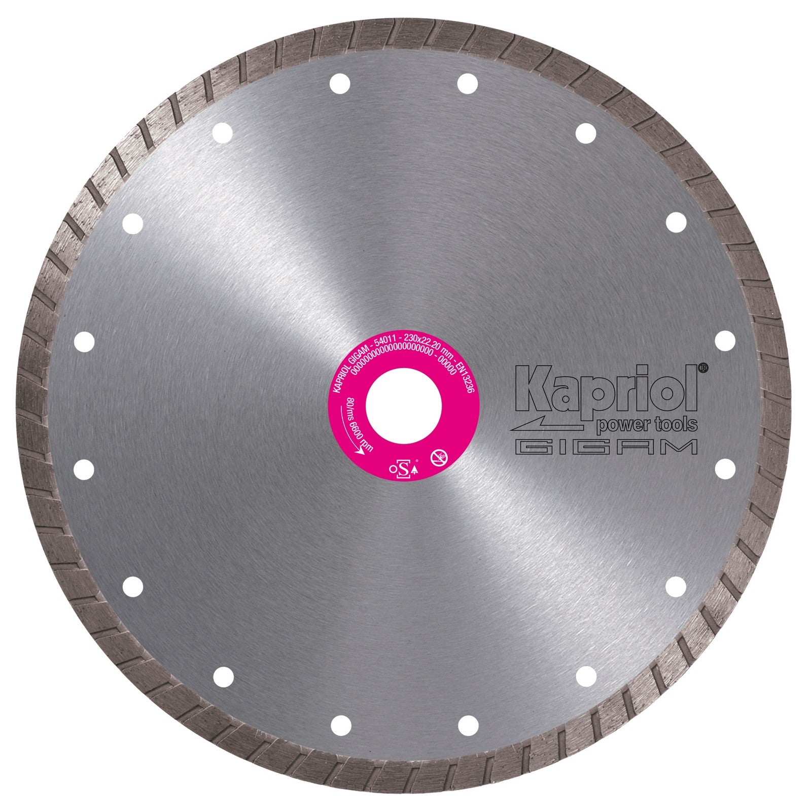kapriol disco diamantato corona continua mm 115 cod:ferx.95969