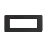 Placca Slim Sottile 6P Serie Moon Colore Acciaio Scuro Compatibile Con Bticino Axolute Air