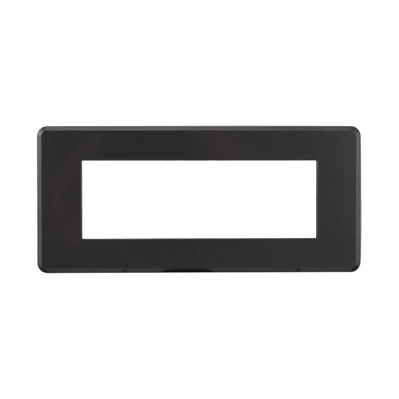 Placca Slim Sottile 6P Serie Moon Colore Acciaio Scuro Compatibile Con Bticino Axolute Air