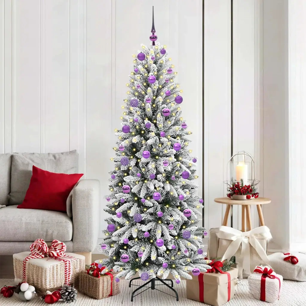 Albero di Natale artificiale con 300 LED Bianco 180 cm