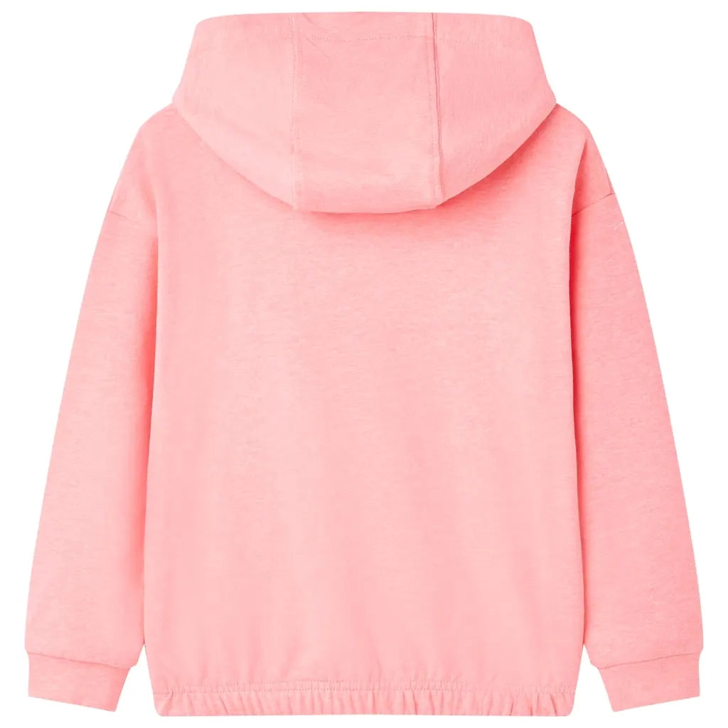 Felpa con Cappuccio da Bambina Rosa Brillante 104cod mxl 110903