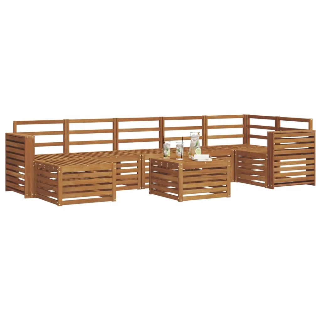 Set di divani da esterno 8 pcs Naturale 3375214