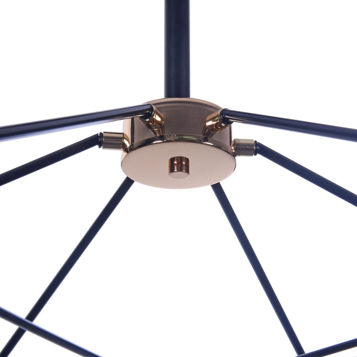 Lampadario Modern in Metallo Abigail Nero