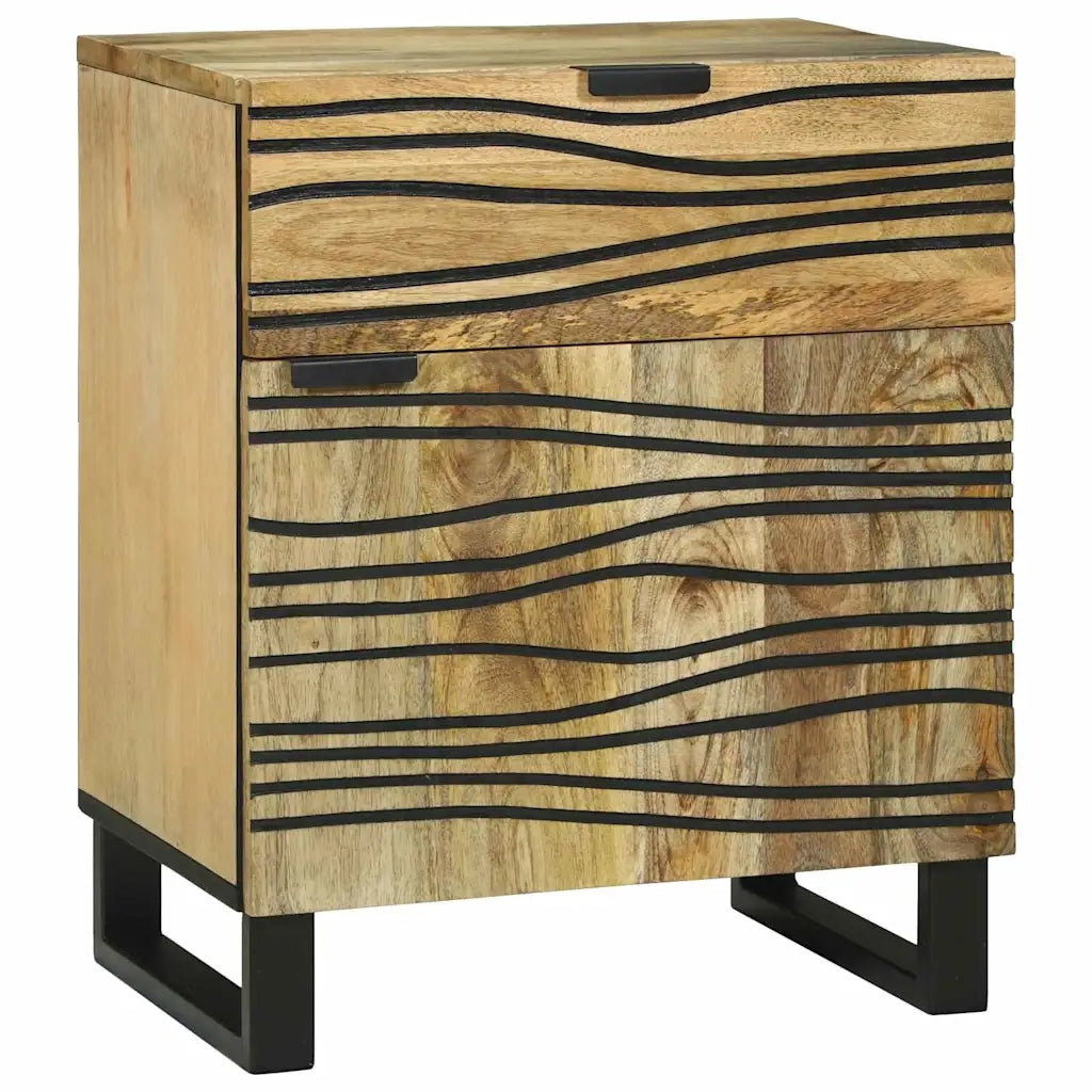 Comodino | Armadio da Notte | Mobiletto da notte Naturale 50 x 33 x 60 cm Legno ingegnerizzato