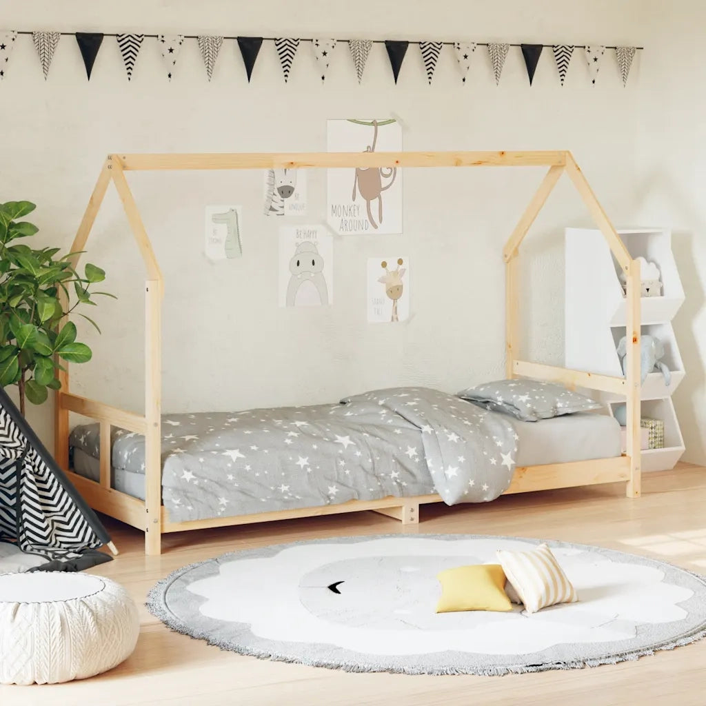 Giroletto per Bambini | Letto Infantile | Lettino 80x200 cm in Legno Massello di Pino