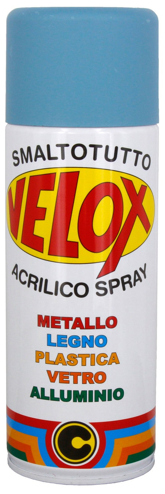 velox vernice spray acrilico celeste opaco 400 ml non ingiallente cod:ferx.95981
