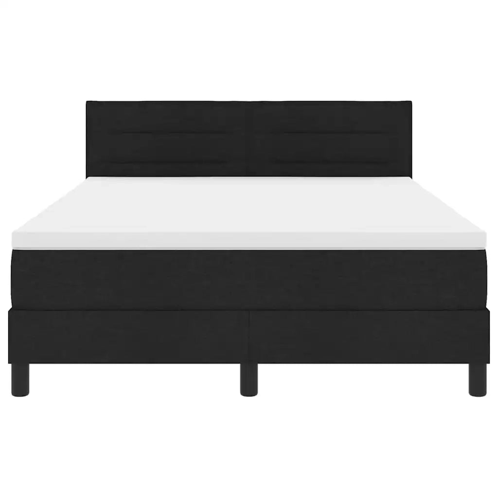 Letto a molle con cuscino Nero 140 x 200 cm Tessuto 3338617