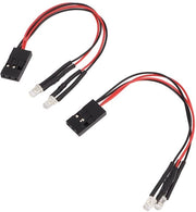 Accessori di illuminazione LED - 2 pezzi - 4 lampadine LED - Compatibile con scale 1/24 1/18 - 110 mm di lunghezza
